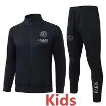 25-26 PSG Jordan Black Kids Jacket Tracksuit #E25228(童装)