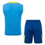 25-26 BAR Light blue Tank top and shorts suit #D25281