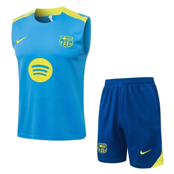 25-26 BAR Light blue Tank top and shorts suit #D25281