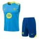 25-26 BAR Light blue Tank top and shorts suit #D25281