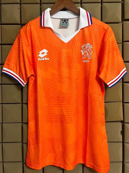 1993 Netherlands Home Retro Soccer Jersey