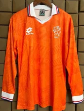 1993 Netherlands Home Long Sleeve Retro Soccer Jersey (长袖)