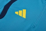 26-27 Spain Lake blue Half Pull Tracksuit (半拉链)
