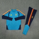 26-27 Spain Lake blue Half Pull Tracksuit (半拉链)