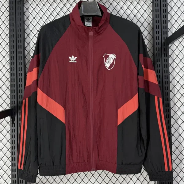 26-27 River Plate Jujube Red Windbreaker