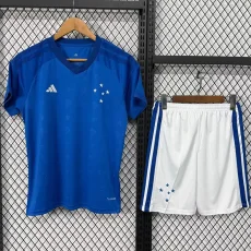 26-27 Cruzeiro Home Kids Soccer Jersey
