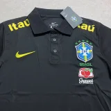 25-26 Brazil Black Polo Short Sleeve