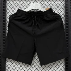D707 NK Black Casual Short Pants