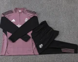 25-26 RMA Gray Purple Kids Half Pull Tracksuit #E25236(童装)(半拉链)