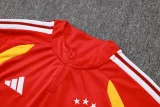 26-27 Germany Red Kids Half Pull Tracksuit #E26009(童装)(半拉链)
