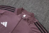 25-26 RMA Gray Purple Kids Half Pull Tracksuit #E25236(童装)(半拉链)