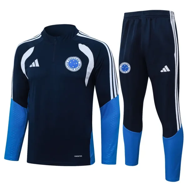 26-27 Cruzeiro Royal blue Half Pull Tracksuit #B26010(半拉链)