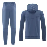 26-27 PSG Gray blue Hoodie Jacket Tracksuit #01
