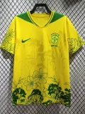 26-27 Brazil Yellow Special Edition Training shirts 花图