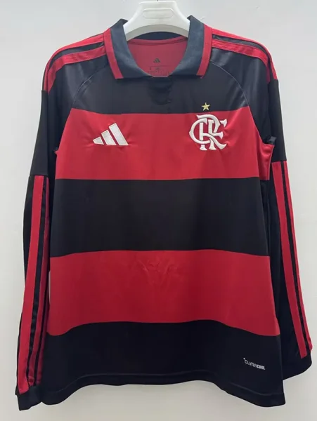 26-27 Flamengo Home Long Sleeve Soccer Jersey (长袖)
