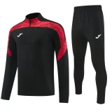 2026 JOM Black Half Pull Tracksuit #815(半拉链)