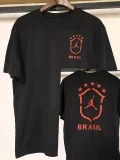 26-27 Brazil Black High Quality Casual T-Shirt