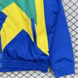 1993-1994 Brazil Blue white Retro Windbreaker