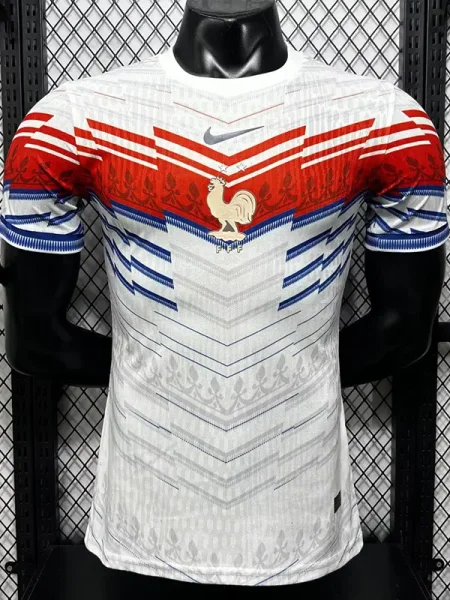 26-27 France White Red Special Edition Player Version Training shirts