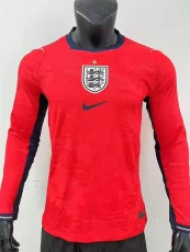 26-27 England Away Long Sleeve Player Version Soccer Jersey (长袖球员)