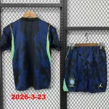 26-27 Brazil Away Kids Soccer Jersey