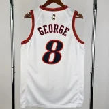 25-26 76ERS GEORGE #8 White Top Quality Hot Pressing NBA Jersey (V领)