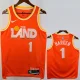 25-26 Cleveland Cavaliers HARDEN #1 Orange City Edition Top Quality Hot Pressing NBA Jersey