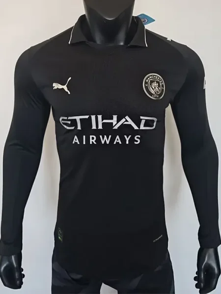 25-26 Man City Away Long Sleeve Player Version Soccer Jersey (长袖球员)