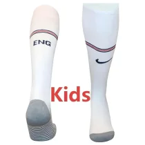 26-27 England Home White Kids Socks (儿童)