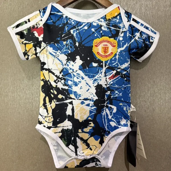 25-26 Man Utd Blue Baby Infant Crawl Suit