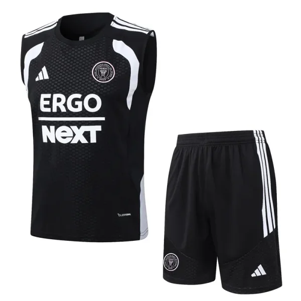 26-27 Inter Miami Black Tank top and shorts suit #D26021