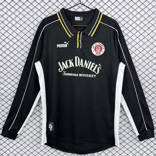 1999-2000 ST PAULI Away Long Sleeve Retro Soccer Jersey (长袖)