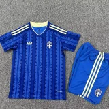 26-27 Sweden Away Kids Soccer Jersey
