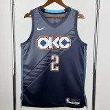 25-26 OKC Thunder GILGEOUS-ALEXANDER #2 Gray City Edition Top Quality Hot Pressing NBA Jersey