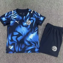 26-27 Paraguay Away Kids Soccer Jersey
