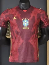 26-27 Brazil JD Red Goalkeeper Player Version Soccer Jersey