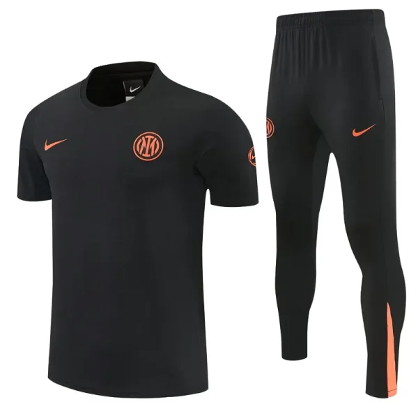 26-27 INT Black Polo Tracksuit (圆领)