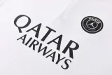 26-27 PSG White Gray Half Pull Tracksuit (半拉链)