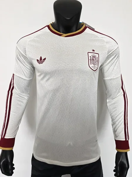 26-27 Spain Away Long Sleeve Player Version Soccer Jersey (长袖球员)