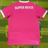25-26 Sporting Lisbon Pink Fans Soccer Jersey
