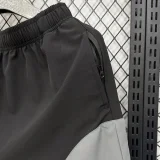 D338 PSG Black gray Casual Short Pants