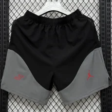 D338 PSG Black gray Casual Short Pants