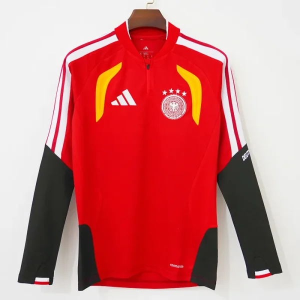 26-27 Germany Red Top Half Pull Tracksuit (半拉上衣)