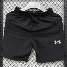 D027 UA Black Casual Short Pants