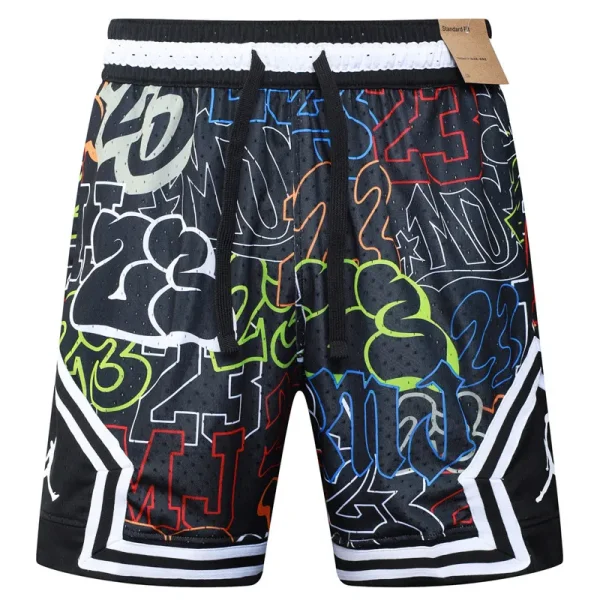 C2527 AJ Black Bastketball Casual Short Pants #烛影红