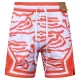 C2520 AJ Orange Bastketball Casual Short Pants #虎纹橙