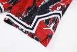 C2528 AJ Red Bastketball Casual Short Pants #夕阳红