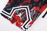 C2528 AJ Red Bastketball Casual Short Pants #夕阳红