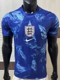 26-27 England Blue Goalkeeper Player Version Soccer Jersey