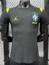 26-27 Brazil Black Player Version Training shirts (黄飞人标)